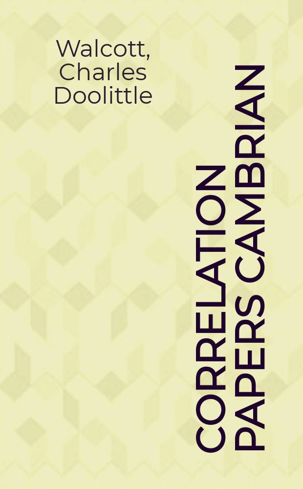 Correlation papers Cambrian