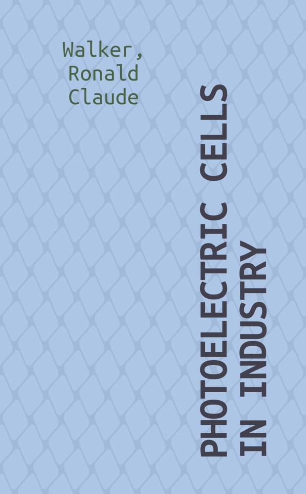 Photoelectric cells in industry