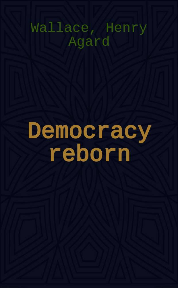 Democracy reborn
