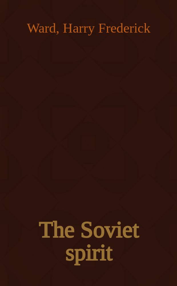 The Soviet spirit