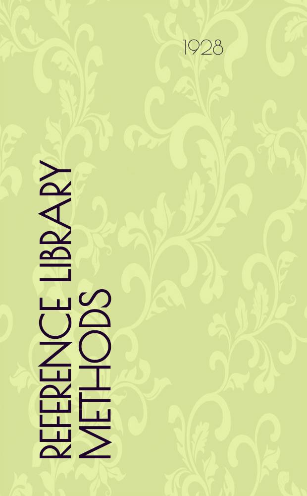 Reference library methods