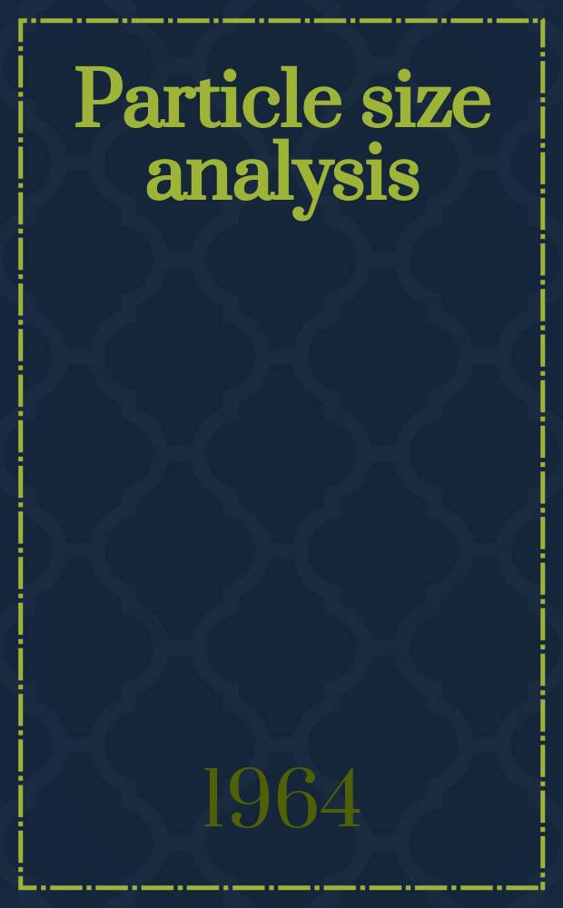 Particle size analysis : Air flow through a plug consisting of wool fibres
