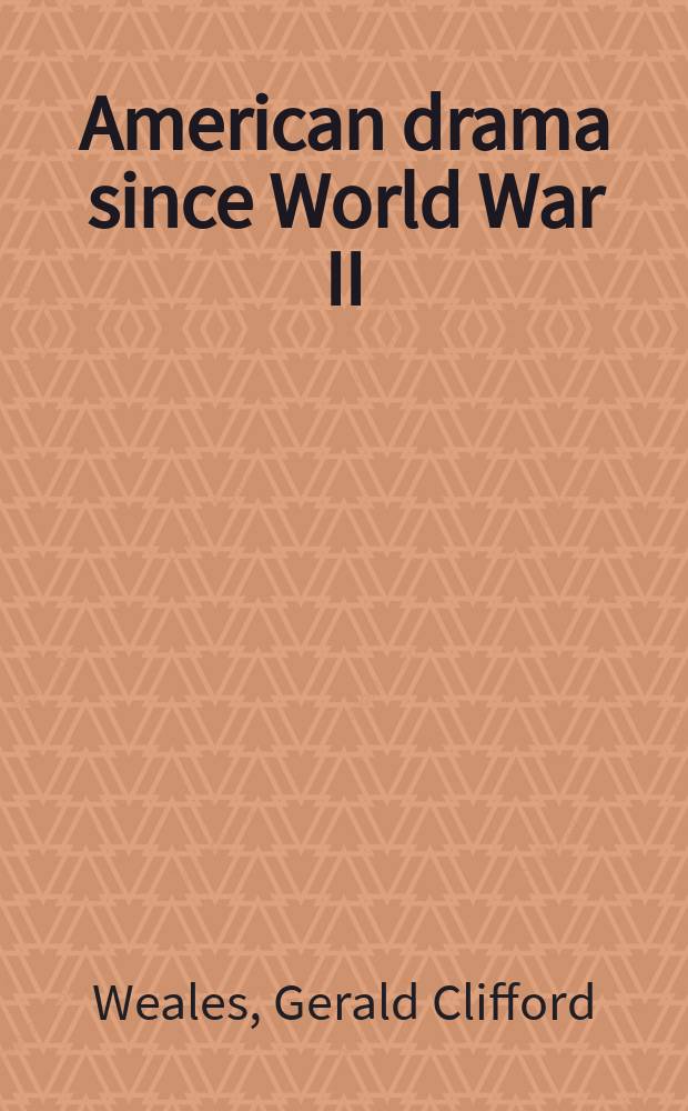 American drama since World War II