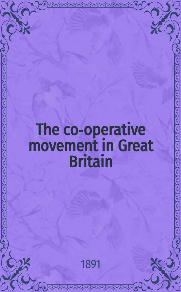The co-operative movement in Great Britain