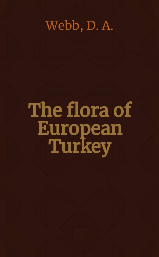 The flora of European Turkey