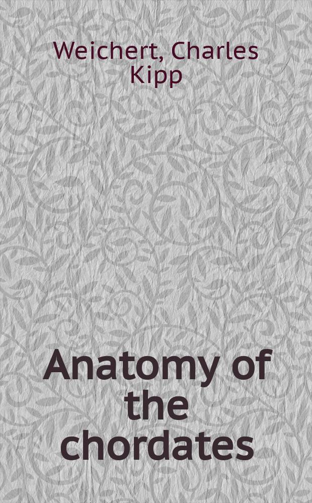Anatomy of the chordates