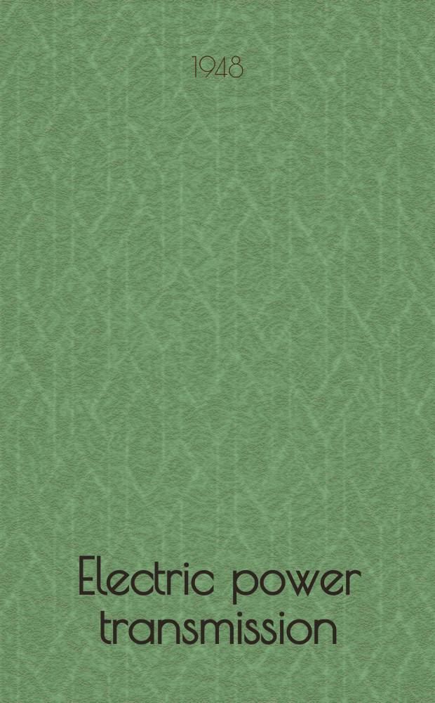 Electric power transmission