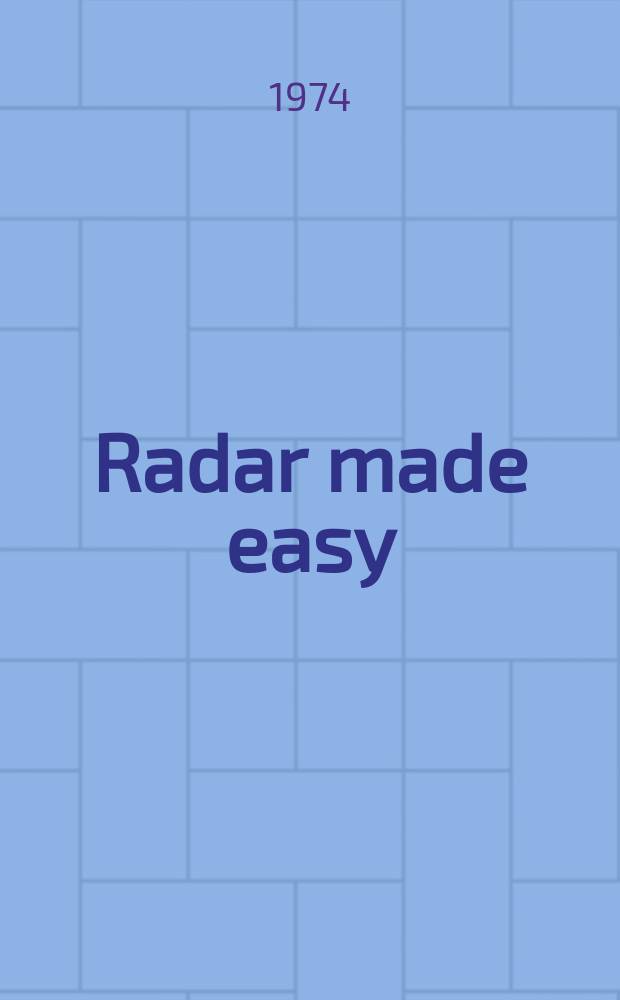 Radar made easy