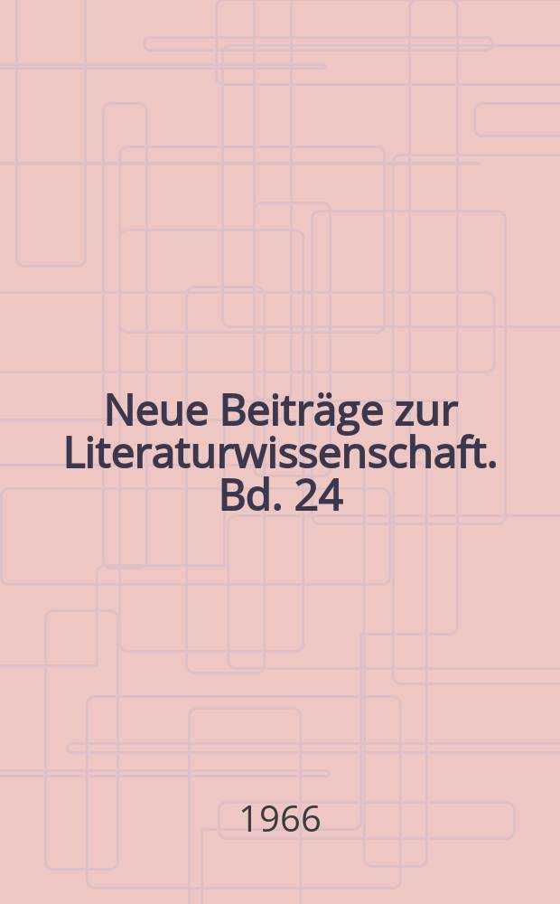 Neue Beiträge zur Literaturwissenschaft. Bd. 24 : Voltaire in Berlin