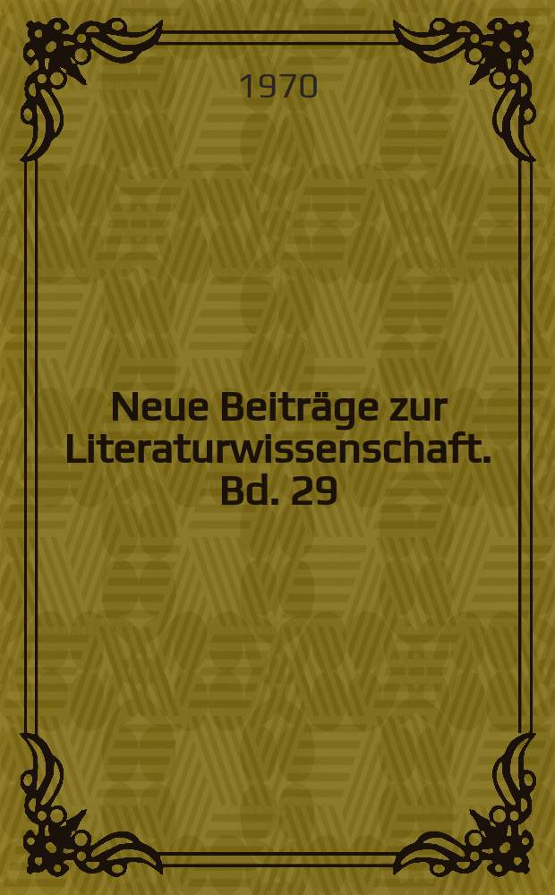 Neue Beiträge zur Literaturwissenschaft. Bd. 29 : Henrik Ibsens Realismus