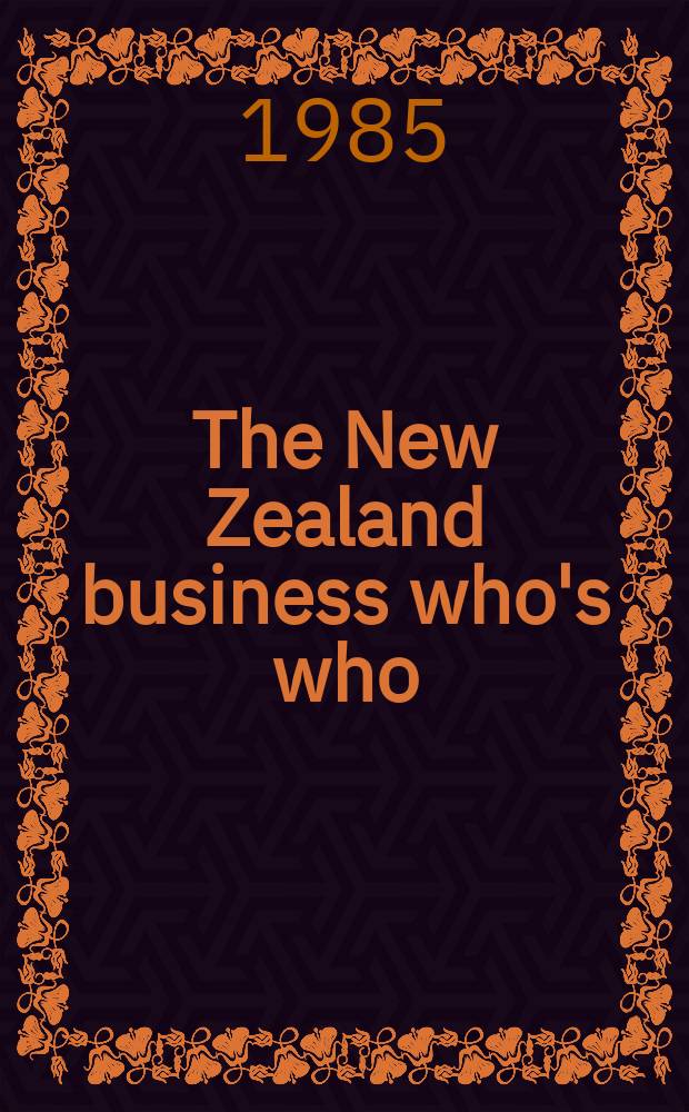 The New Zealand business who's who
