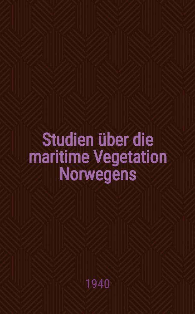 Studien über die maritime Vegetation Norwegens