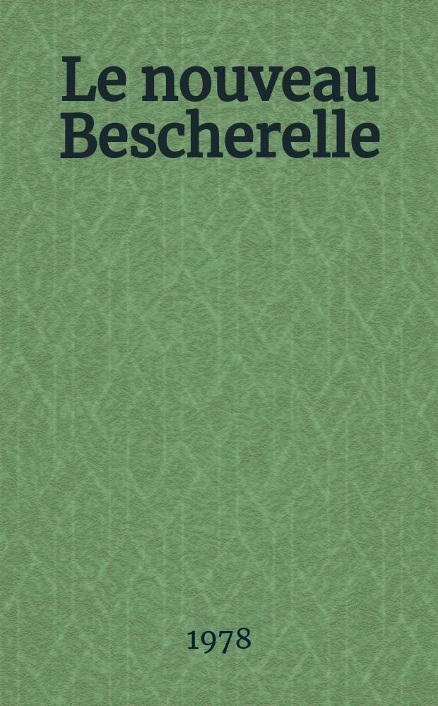 Le nouveau Bescherelle