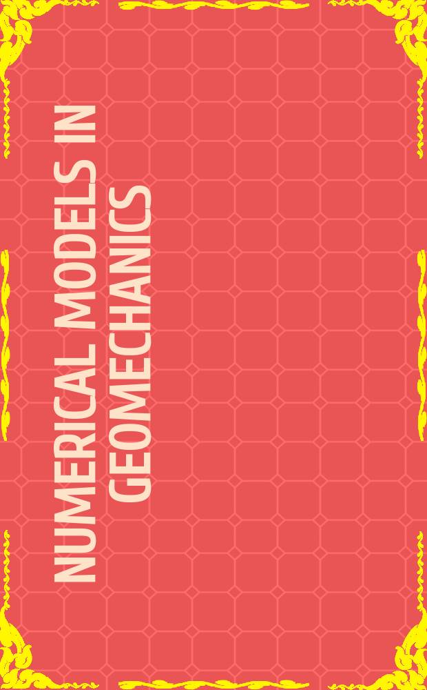 Numerical models in geomechanics (NUMOG)