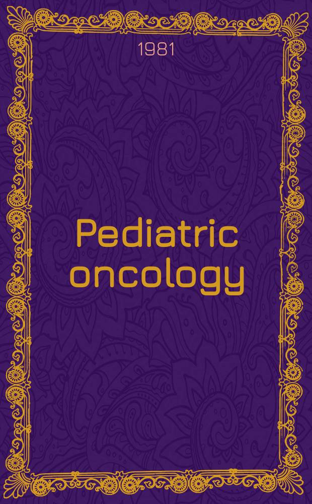 Pediatric oncology