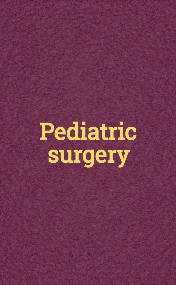 Pediatric surgery