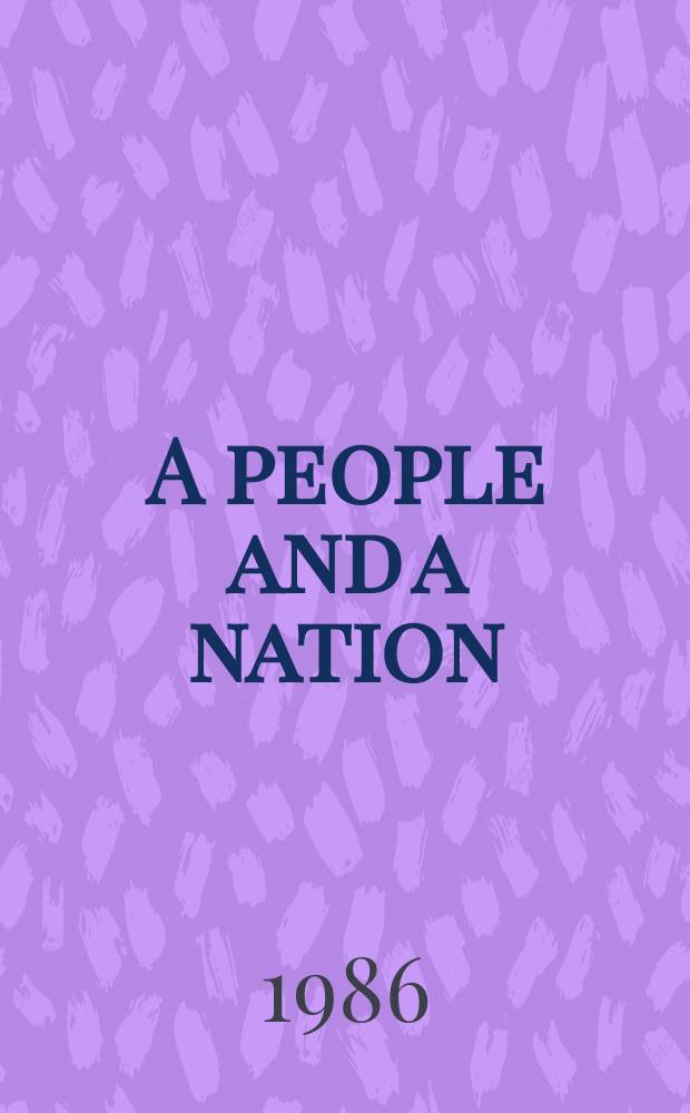A people and a nation : A history of the United States