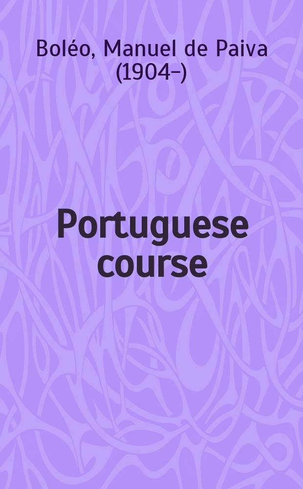 Portuguese course