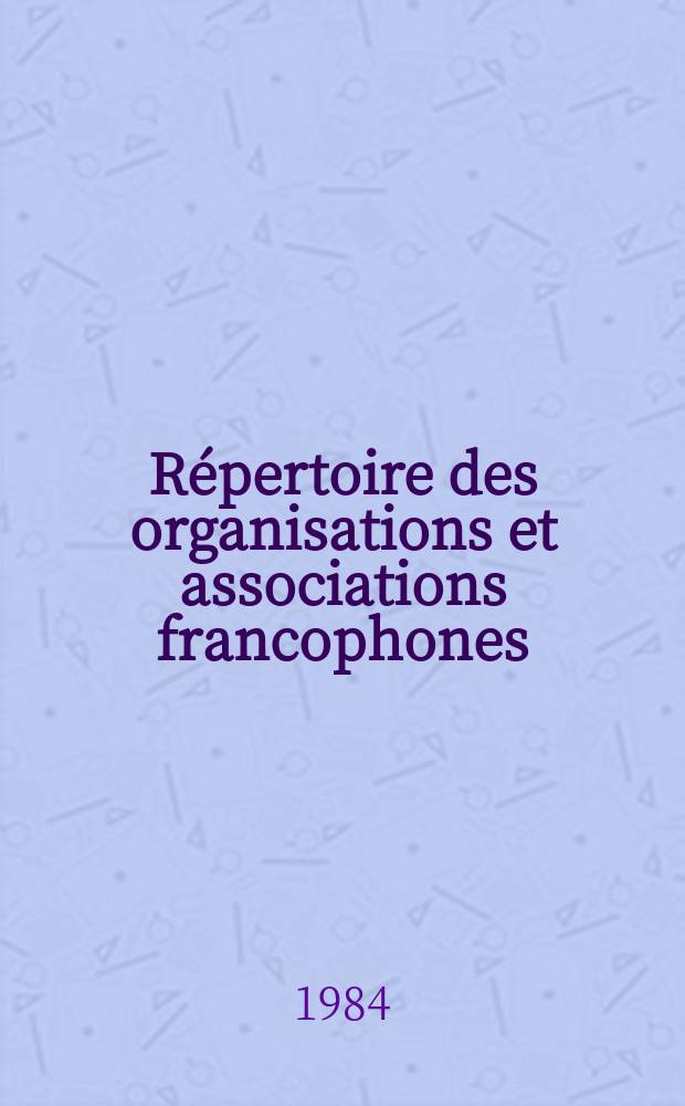 Répertoire des organisations et associations francophones