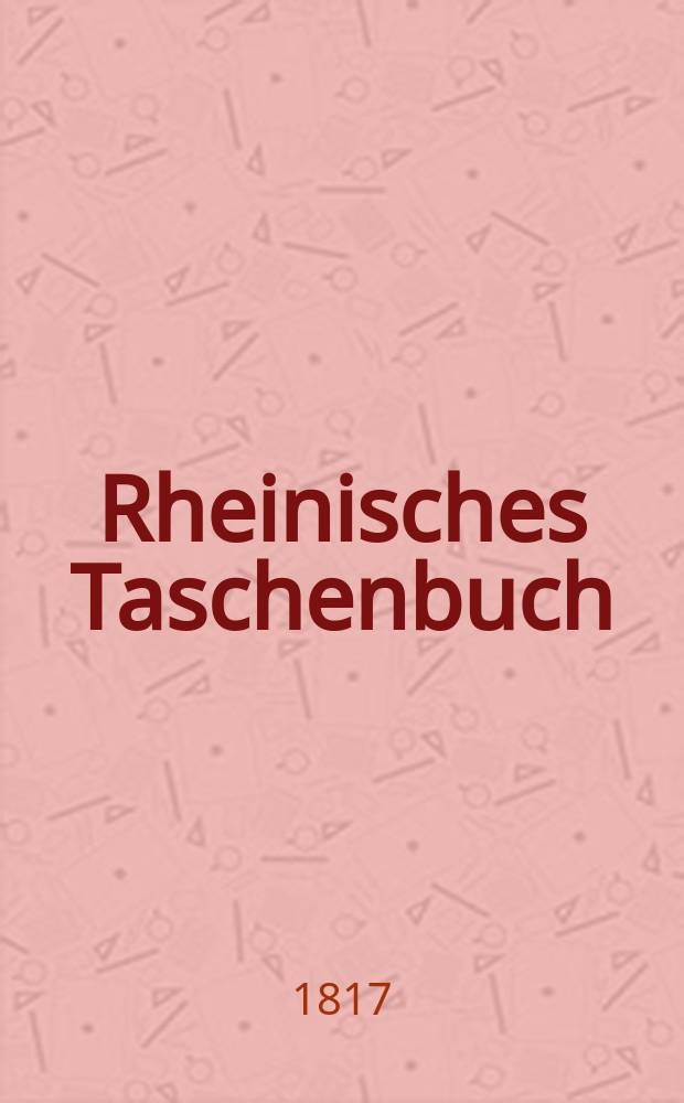 Rheinisches Taschenbuch