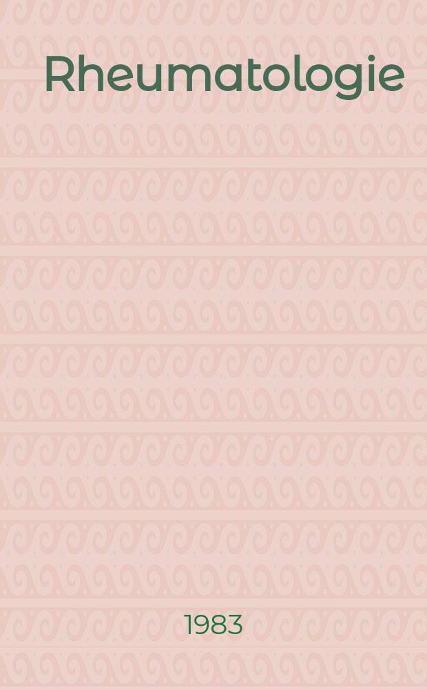 Rheumatologie