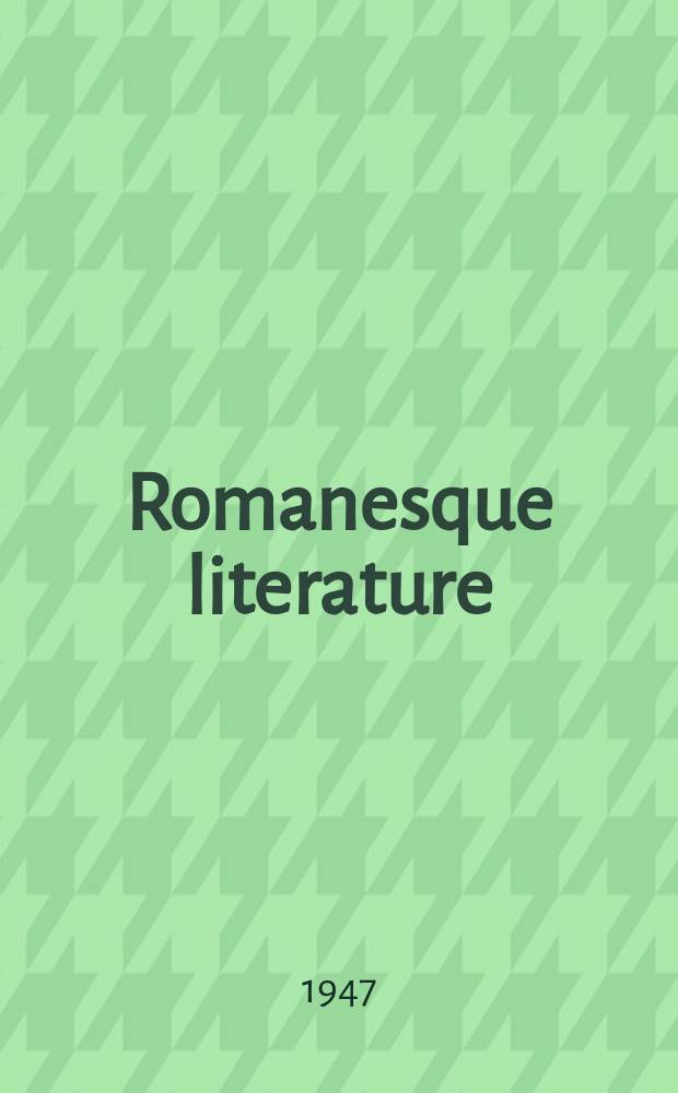 Romanesque literature