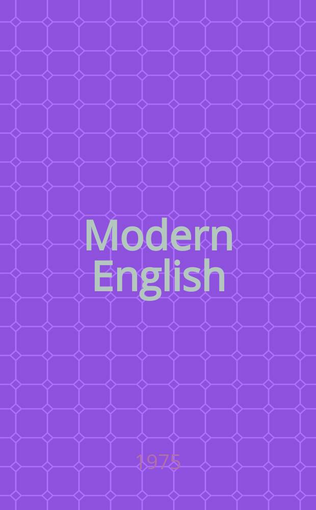 Modern English