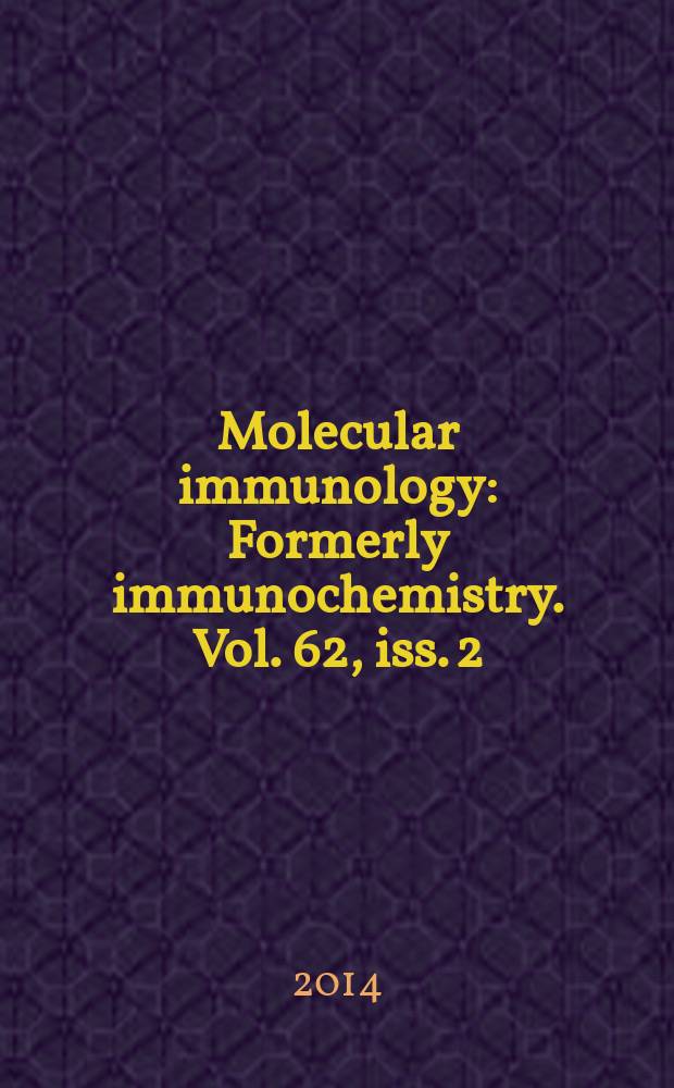 Molecular immunology : Formerly immunochemistry. Vol. 62, iss. 2 : B cells and autoimmunity = B-клетки и аутоиммунитет.