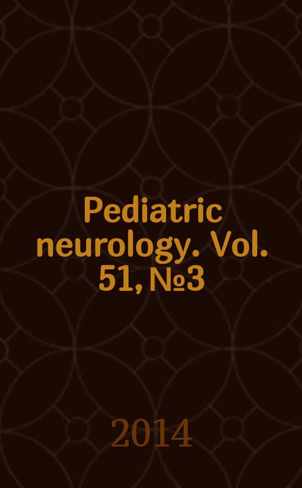 Pediatric neurology. Vol. 51, № 3