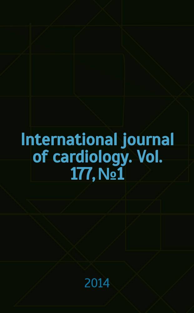 International journal of cardiology. Vol. 177, № 1