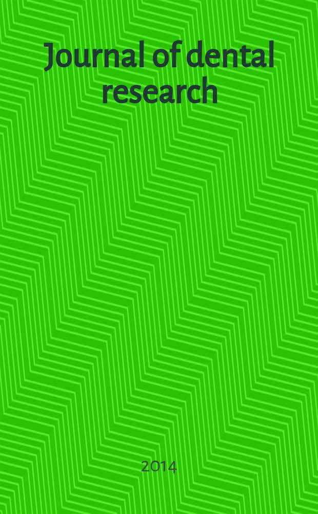 Journal of dental research : Off. publ. of the Intern. ass. for dental research. Vol. 93, № 10