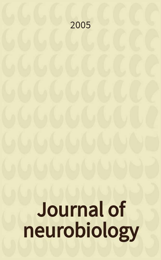 Journal of neurobiology : An intern. journal. Vol.65, №2