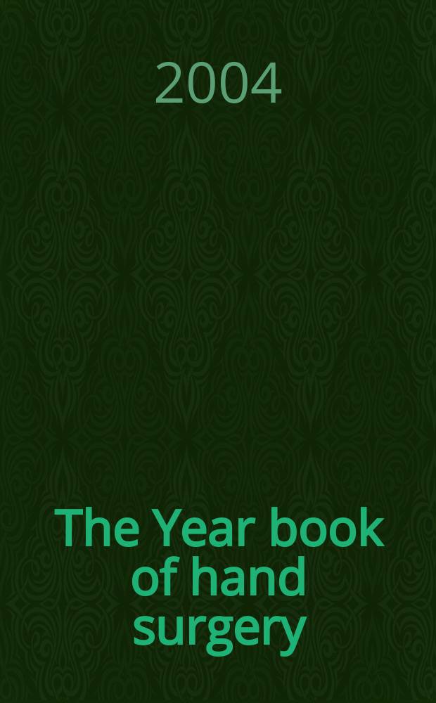 The Year book of hand surgery