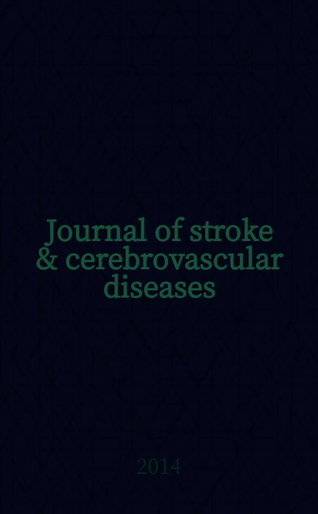 Journal of stroke & cerebrovascular diseases : official journal of the National stroke association and the Japan stroke society. Vol. 23, № 9