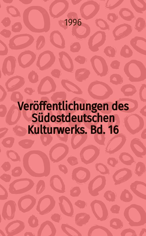 Ver&ouml;ffentlichungen des S&uuml;dostdeutschen Kulturwerks. Bd. 16 : Lebenszeit und Lebensnot = Продолжительность и тяготы жизни: воспоминания одного трансильванского саксонца о перемещении в Советский Союз.