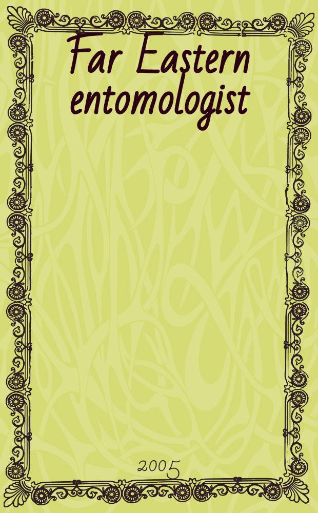 Far Eastern entomologist : J. publ. by Far East branch of the Russ. entomological soc. a. Lab. of entomology, Inst. of biology a. pedology. №145 : Description of Diplomaragna ...