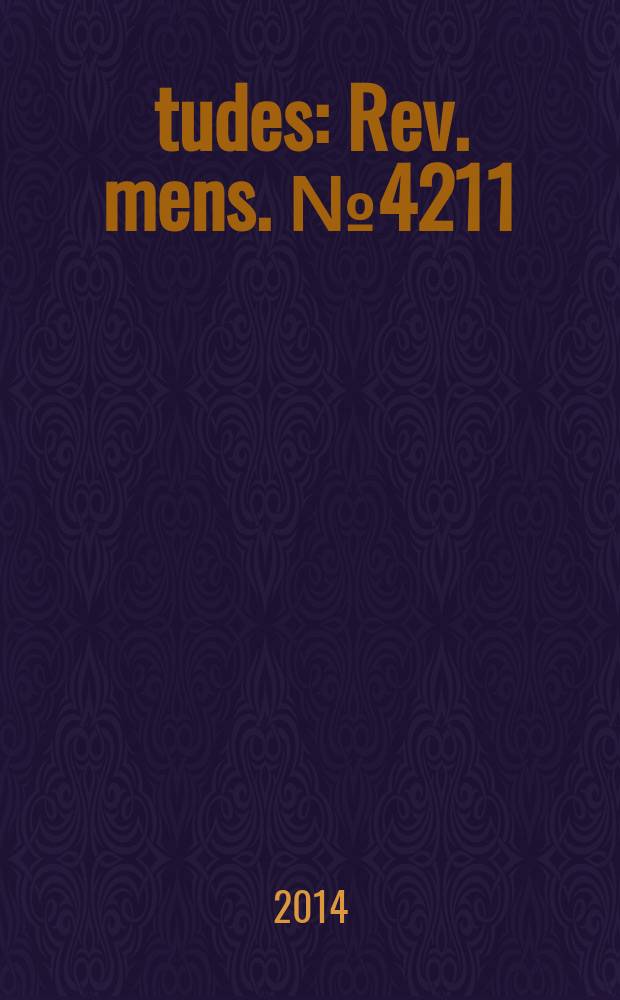 Études : Rev. mens. № 4211