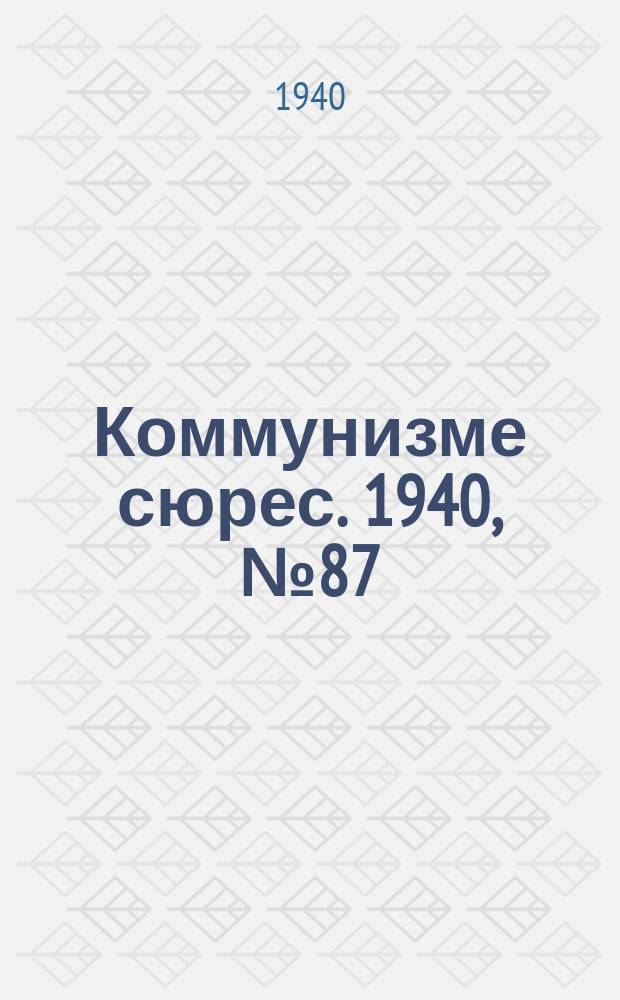 Коммунизме сюрес. 1940, № 87(912) (7 сент.)