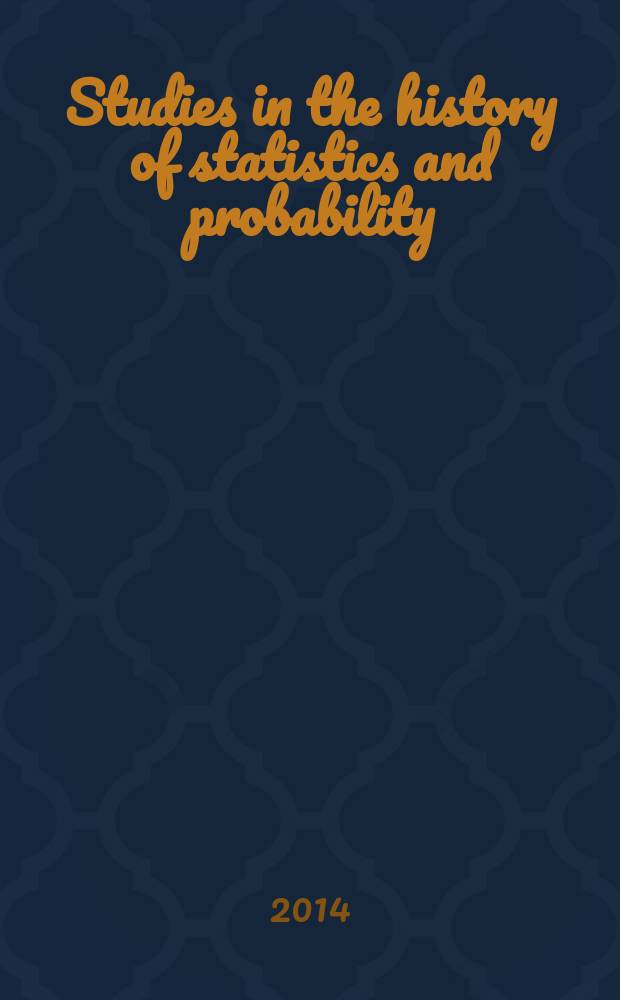 Studies in the history of statistics and probability : collected translations. Vol. 5 : Elementary probability