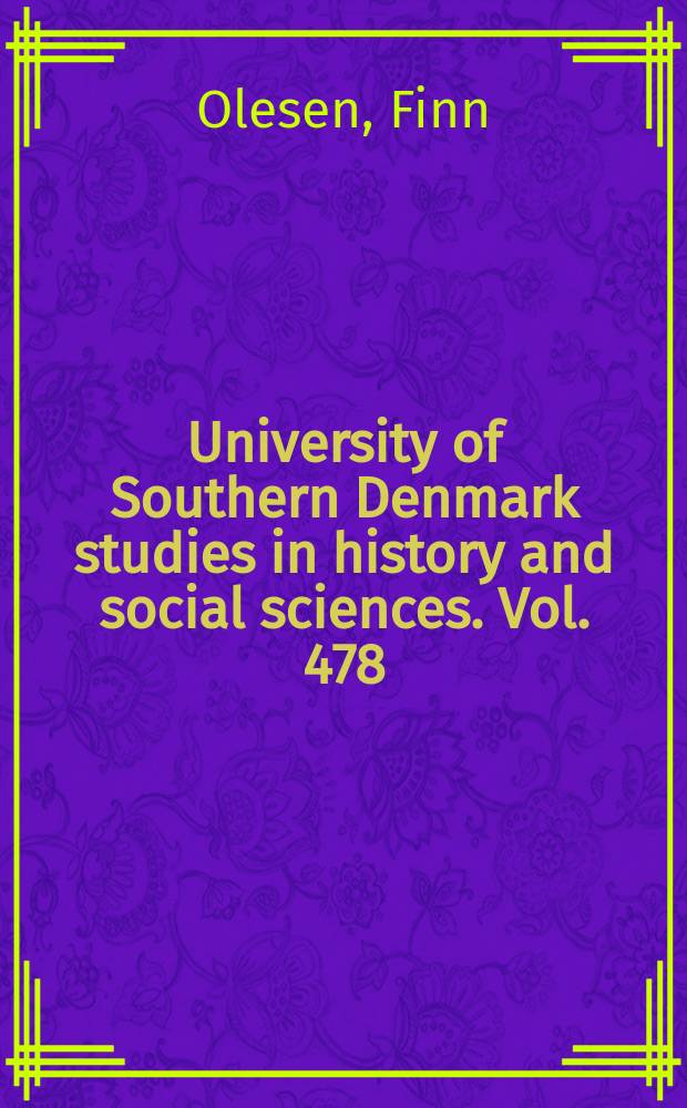University of Southern Denmark studies in history and social sciences. Vol. 478 : Danske bidrag til &oslash;konomiens revolutioner = Вклад Дании в экономическую революцию