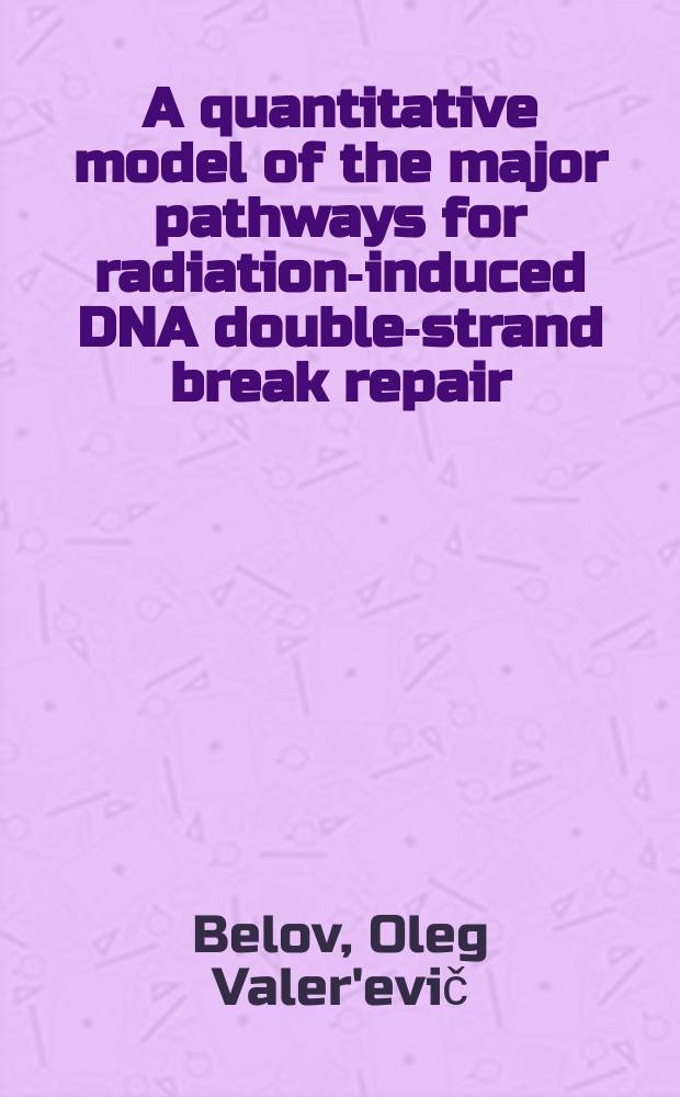 A quantitative model of the major pathways for radiation-induced DNA double-strand break repair