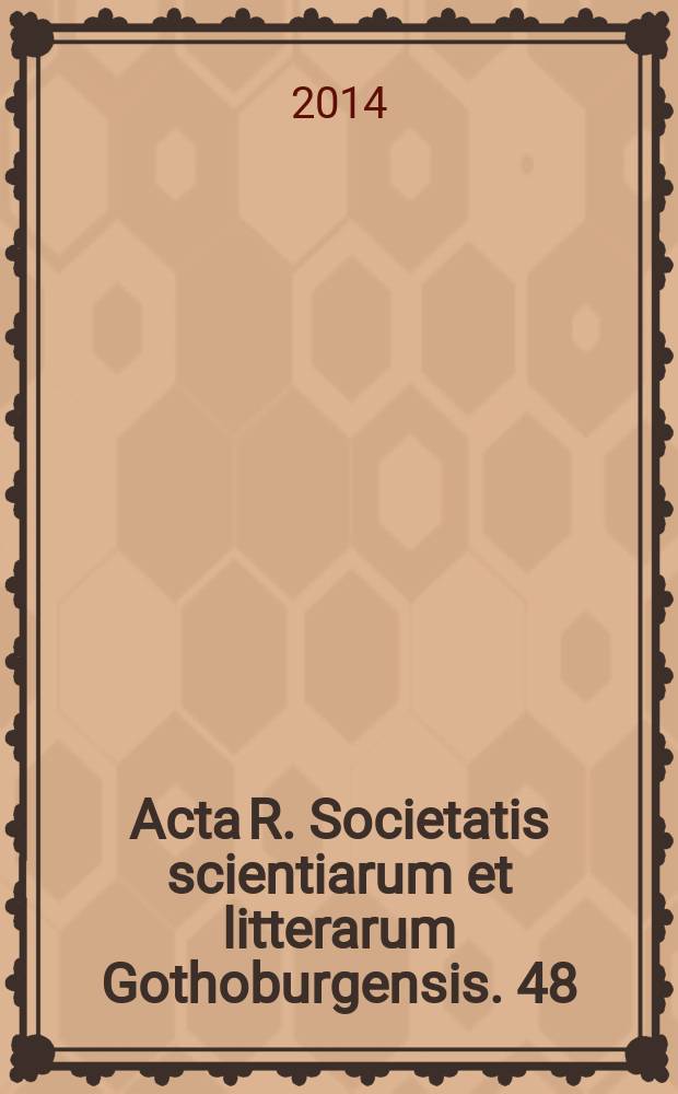 Acta R. Societatis scientiarum et litterarum Gothoburgensis. 48 : Problems in the New Testament = Проблематика Нового Завета