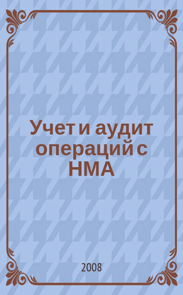 Учет и аудит операций с НМА : учебное пособие