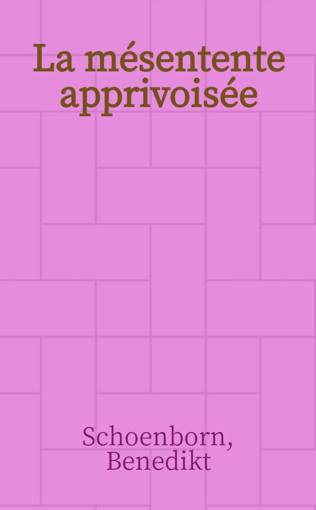 La mésentente apprivoisée : De Gaulle et les Allemands, 1963-1968 = Привычные разногласия: де Голь и Германия, 1963-1969.