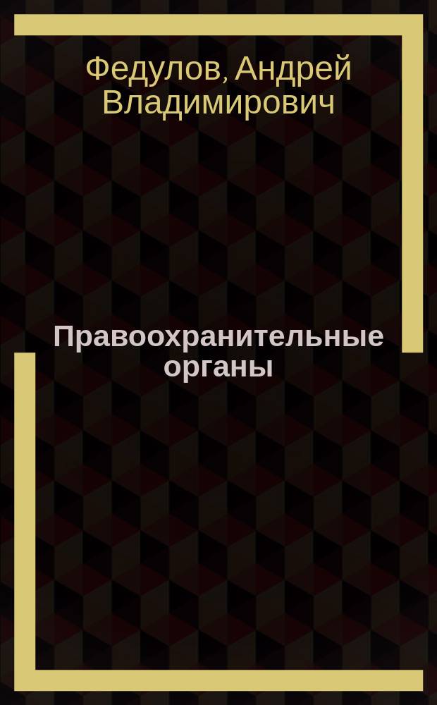 Правоохранительные органы : учебник для образовательных организаций юридического высшего образования