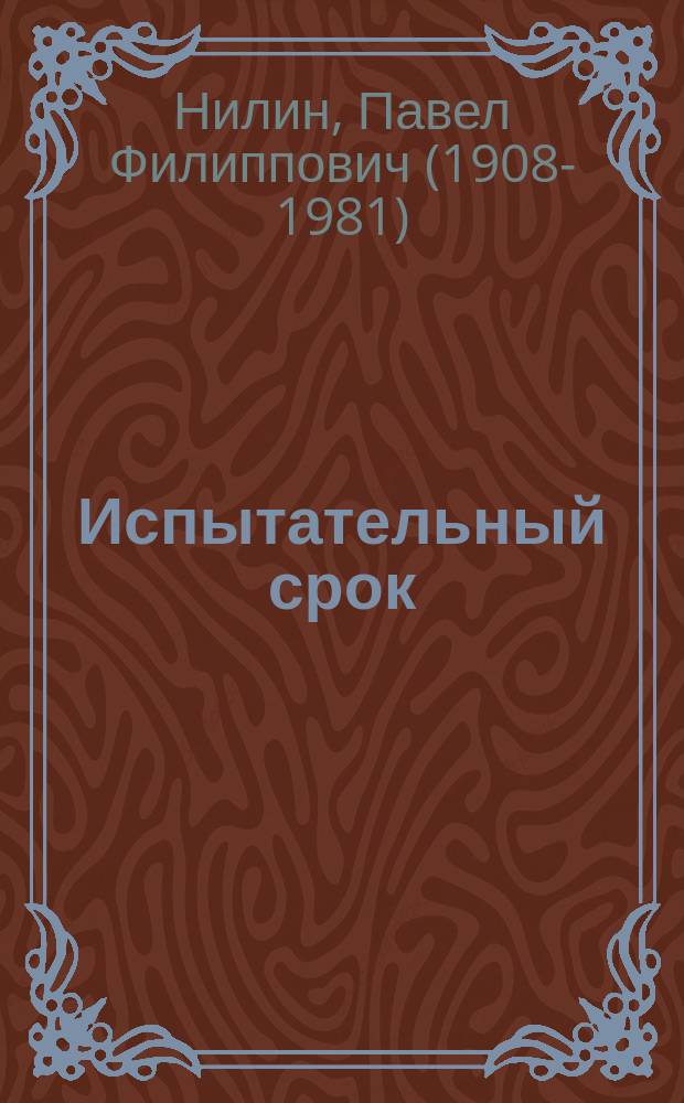 Испытательный срок