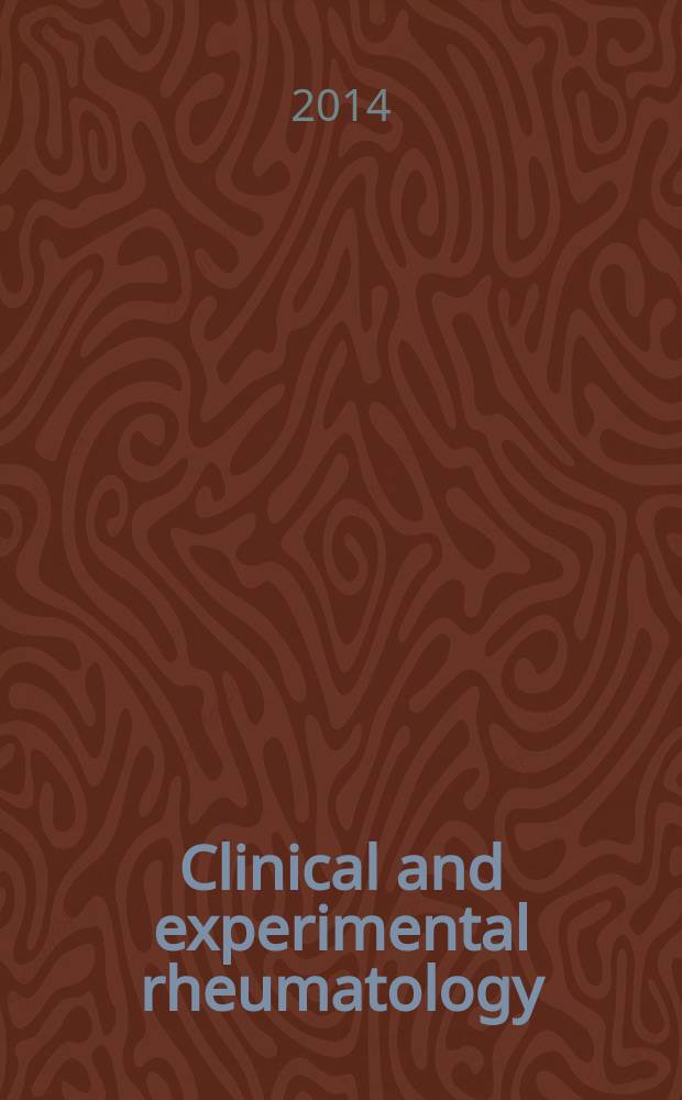 Clinical and experimental rheumatology : An Intern. j. of rheumatic a. connective tissue diseases. 2014 к vol. 32, № 6, suppl. 86