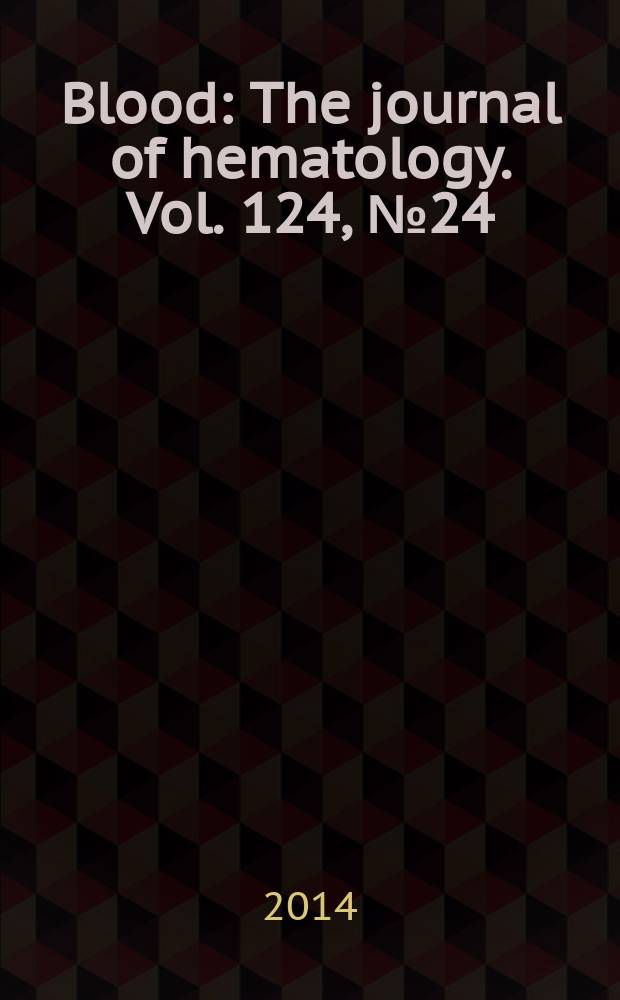 Blood : The journal of hematology. Vol. 124, № 24