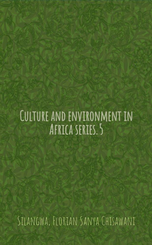 Culture and environment in Africa series. 5 : Migration and demographic changes = Миграция и демографические изменения