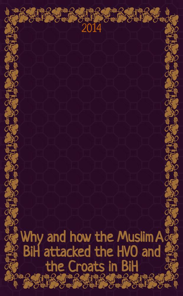 Why and how the Muslim A BiH attacked the HVO and the Croats in BiH; The conflict of A BiH and HVO in Uskoplje (Gornji Vakuf); How the Old bridge was destroyed; Destroyed and damaged Catholic churches and other religious objects in BiH during the war, 1991-1995: destroyed and devastated by some A BiH troops; Crimes committed by some members of A BiH against the Croats in BiH, 1991-1995; Refugees and displaced persons (Croats and Bosniaks) in BiH during the war, 1991-1995; Camps-prisons-detention centres where some A BiH troops and other structures of Muslim authorities kept detained Croats; Aggression of Bosnia and Herzegovina against the Republic of Croatia; Stupni Do: facts / Slobodan Praljak = Почему и как мусульман в Биг напали на ХВО и хорваты в Боснии и Герцеговине Конфликт в Боснии и Герцеговине и ХВО в Ускопле Как старый мост был разрушен Уничтожено и повреждено католической церкви и другие религиозные объекты в Боснии и Герцеговине во время войны 1991-1995: разрушены и опустош